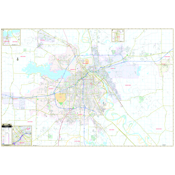 City map Shreveport Bossier